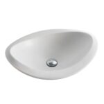 Vasque à poser Rapsel Nido 62,5 cm en céramique blanche