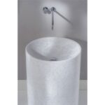 Lavabo sur pied Rapsel Vision 75 cm avec éclairage LED - blanc - Image 2