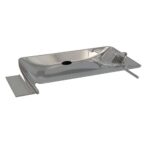 Évier Rapsel X-treme grand format avec porte-savon 75 cm en acier inoxydable