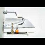 Petit lavabo Rapsel X-treme avec porte-savon 45,5 cm en acier inoxydable - Image 2