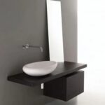 Vasque à poser Raspel Orca 65 cm en velours blanc - Image 2