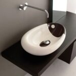 Vasque à poser Raspel Orca 65 cm en velours bicolore - Image 2