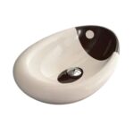 Vasque à poser Raspel Orca 65 cm en velours bicolore