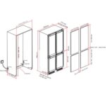 Réfrigérateur combiné encastrable 4 portes Ilve r96bicd 90 cm - Image 2