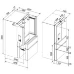 Réfrigérateur combiné pose libre Liebherr mbbsdi 9556 90 cm h 180 - Image 5