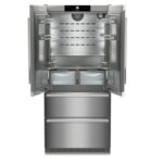 Réfrigérateur-congélateur pose libre à portes françaises Liebherr CBNSTE 8872 91 cm en acier inoxydable