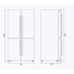 Réfrigérateur-congélateur pose libre Ilve R91SCD 4 portes, 90 cm - Image 4