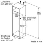 Réfrigérateur encastrable à une porte avec congélateur Neff ki2823dd0 N70 h 177 cm - Image 3