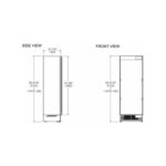 Réfrigérateur encastrable Bertazzoni rld75s5fpns 75 cm h 212 - Image 5