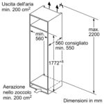 Réfrigérateur encastrable une porte avec congélateur Siemens ki82lsdd0 iQ500 h 178 cm SL - Image 5