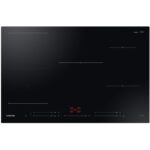 Plaque à induction Samsung NZ85C5047FK de 80 cm avec revêtement en verre noir