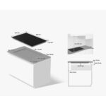 Plaque à induction Samsung NZ85C5047FK de 80 cm avec revêtement en verre noir - Image 4