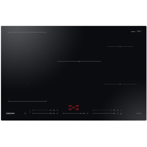 samsung-nz85c5047fk-piano-cottura-induzione-80-cm-vetro-nero Plaque à induction Samsung NZ85C5047FK de 80 cm avec revêtement en verre noir - Image 1