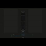 Siemens ex807nx68e iq700 plaque à induction avec hotte intégrée 80 cm noir