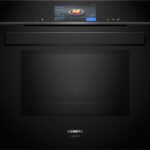 Siemens hn978gmb1 iq700 four à vapeur combiné micro-ondes encastrable 60 cm noir SL