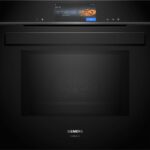 Siemens hn978gqb1 iq700 four à vapeur combiné micro-ondes encastrable 60 cm noir SL
