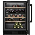 Cave à vin noire encastrable sous plan Siemens ku21wahg0 Iq500
