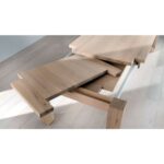Table en bois extensible avec un chêne solide artisanal - Image 2