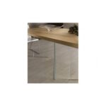 Table en bois moderne Jois de verre en chêne massif - Image 2