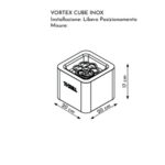 Désinfecteur et congélateur en verre Thrill Vortex Cube, pose libre, noir - Image 3