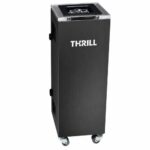 Désinfecteur de verre Thrill Vortex portable en acier inoxydable noir