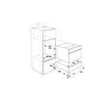 Tiroir chauffant Bertazzoni wd60b 60 cm h 15 noir - Image 4