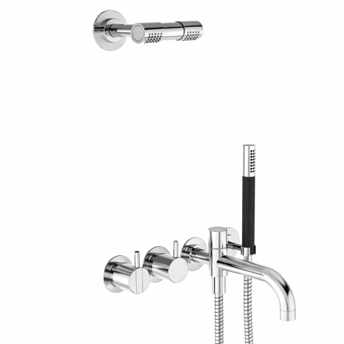 vola-2441dt8-081d-miscelatore-con-doccino-e-soffione-per-vasca-da-bagno Mitigeur Vola 2441DT8-081D avec douchette et pommeau de douche pour baignoire - Image 1
