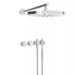 Ensemble mitigeur de douche encastré Vola 2471S-061 + pommeau de douche rond et douchette