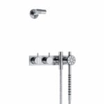 Ensemble mitigeur de douche encastré Vola 2474S-081 + pommeau de douche et douchette