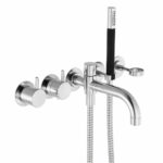 Mitigeur thermostatique Vola 5141DT8T4 avec douche intégrée - baignoire