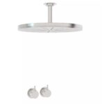 Ensemble mitigeur thermostatique de douche encastré Vola 5261A + pommeau de douche rond