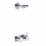 Ensemble de douche Vola 5282 avec mitigeur thermostatique intégré et pommeau de douche