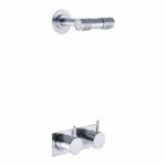 Ensemble mitigeur thermostatique de douche encastrable Vola 5282D + pommeau de douche