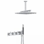 Mitigeur thermostatique Vola 5414C-051A + pommeau de douche intégré - baignoire