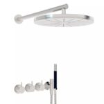 Mitigeur thermostatique encastré Vola 5471-061 + pommeau de douche et douchette
