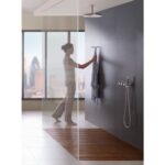 Mitigeur thermostatique encastré Vola 5471-061A + pommeau de douche et douchette - Image 2