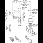 Robinet mitigeur Vola 590A à 2 trous - lavabo - Image 3