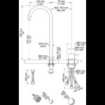 Robinet mitigeur Vola 590V à 2 trous - lavabo - Image 3