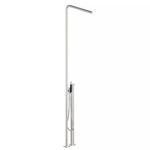 Colonne de mitigeur thermostatique Vola FS3 avec pommeau de douche sur pied