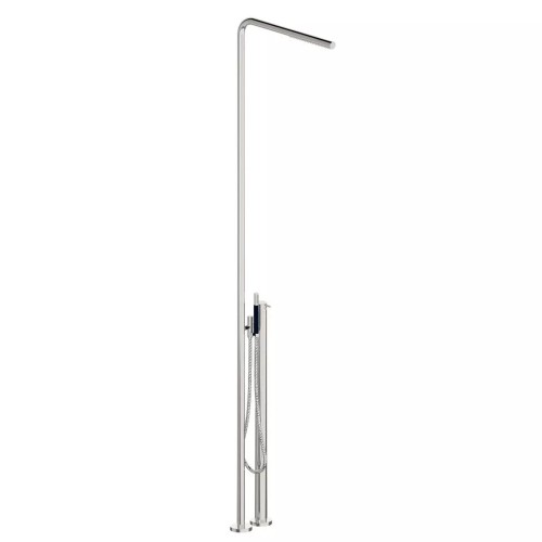 vola-fs3-colonna-miscelatore-termostatico-con-doccino-a-pavimento- Colonne de mitigeur thermostatique Vola FS3 avec pommeau de douche sur pied - Image 1