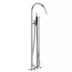 Mitigeur sur pied Vola FS5 avec pommeau de douche de 97 cm de haut pour baignoire