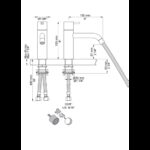 Vola HV1+30/150 Mitigeur monocommande de lavabo - Image 2