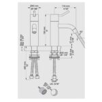 Vola HV1M+30 Mitigeur monocommande de lavabo - Image 2