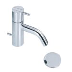 Robinet mitigeur de lavabo Vola HV3 avec bonde clic-clac et goulotte