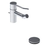Robinet mitigeur de bidet à levier long Vola HV4L avec bonde clic-clac