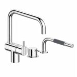Mitigeur de cuisine monocommande Vola KV1-500T1 avec douchette