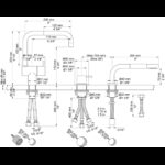 Mitigeur de cuisine monocommande Vola KV1-500T1 avec douchette - Image 3
