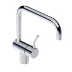 Robinet mitigeur de cuisine Vola KV1M - robinet d'évier à double bec et levier moyen