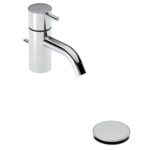 Robinet mitigeur de lavabo Vola RB3 avec bonde clic-clac et vidage