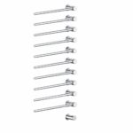 Sèche-serviettes électrique encastrable Vola T39EL/11 avec 11 barres